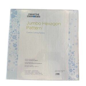 Creative Memories Jumbo Hexagon Pattern Custom Cutting System Sizing Template
